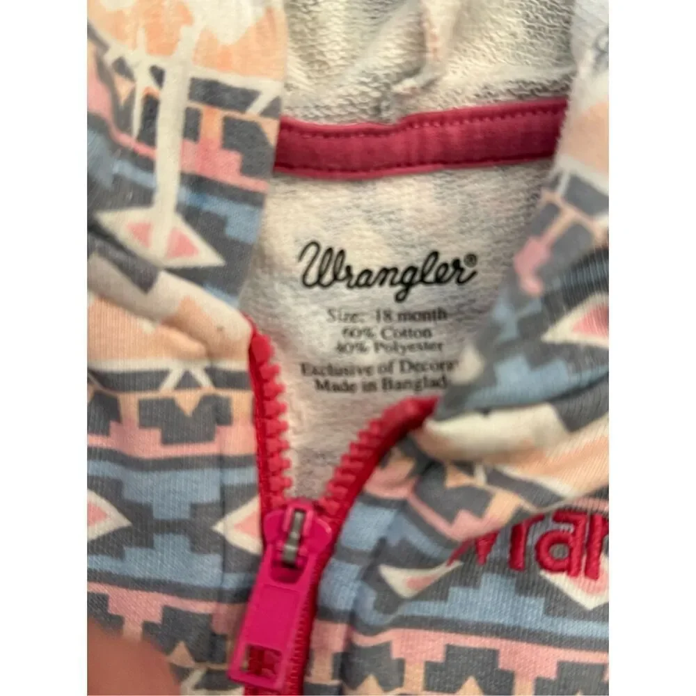 Wrangler Girls 18 months western pastel print